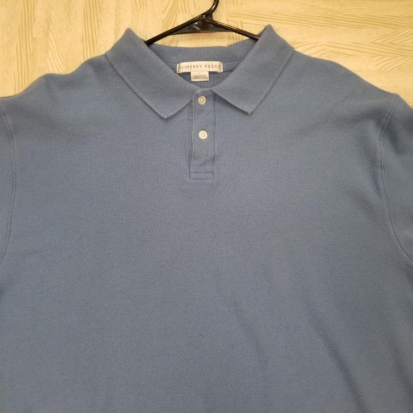 Geoffrey Beene Polo Shirt Blue Large - Picture 7 of 8